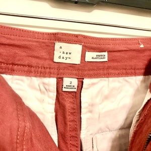 Wide Legged Cropped Coral Pants